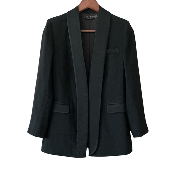 Alice + Olivia Jackets & Blazers - Alice + Olivia Jace Shawl Collar Oversized Fitted Blazer Size XS Black